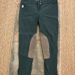 Tailored Sportsman Trophy Hunters, Green with Tan Knee Patches 28